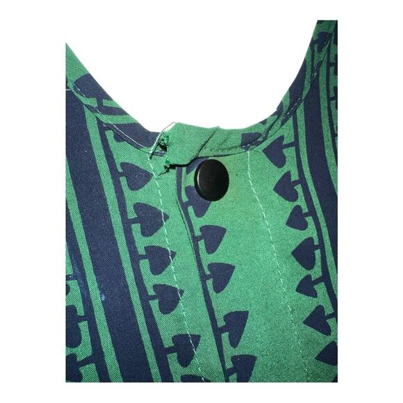 ILANA KOHN 100% Modal Retro Print Hi Low Sleeveless Shirt Dress Size M - Picture 6 of 9